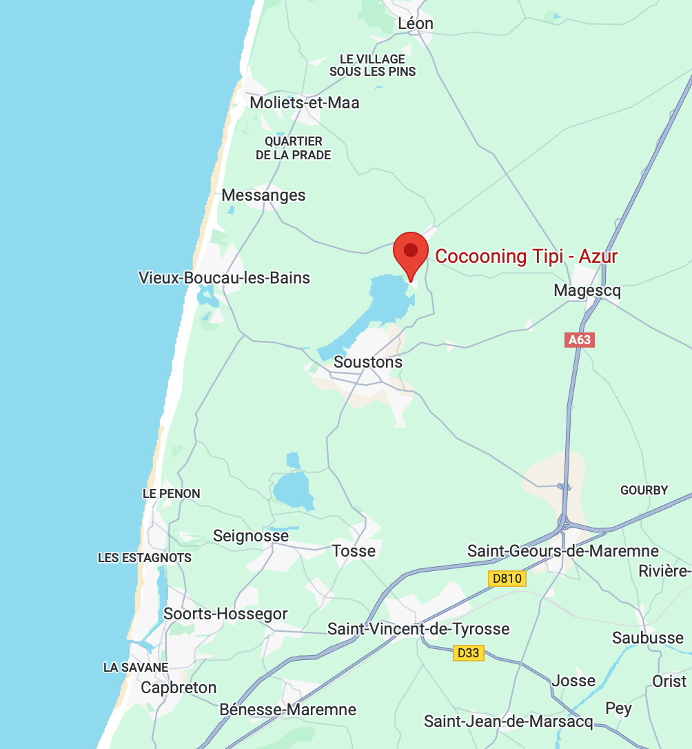 Localisation Cocooning Tipi Camping Azur