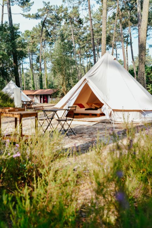 Camping Seignosse tipi extérieur Camping Seignosse tipi extérieur